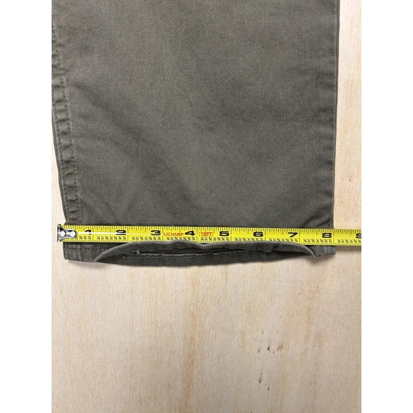 Wrangler Pants Mens 32x32 Green Chino Straight Leg Regular Fit Workwear - Picture 10 of 11